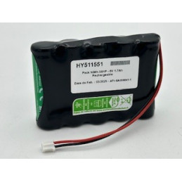 Pack NiMh Yupower AA - 5S1P - 6V 1,7Ah - T1 + connecteur
