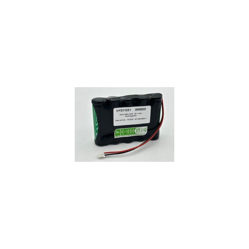 Pack NiMh Yupower AA - 5S1P - 6V 1,7Ah - T1 + connettore