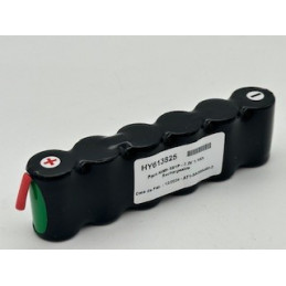 Pacco pile  NiMh Yupower 2/3A - 6S1P - 7,2V 1,1Ah + connettore