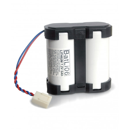 DAITEM Compatible Pile Batterie Alarme BATLI06 - 7,2V - 5,0Ah - Compat